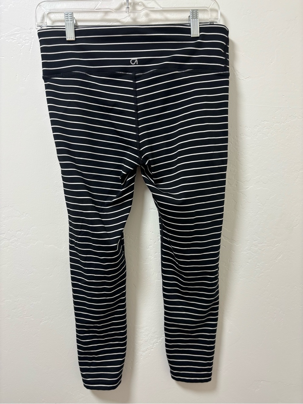 GAP Black and White Striped Leggings